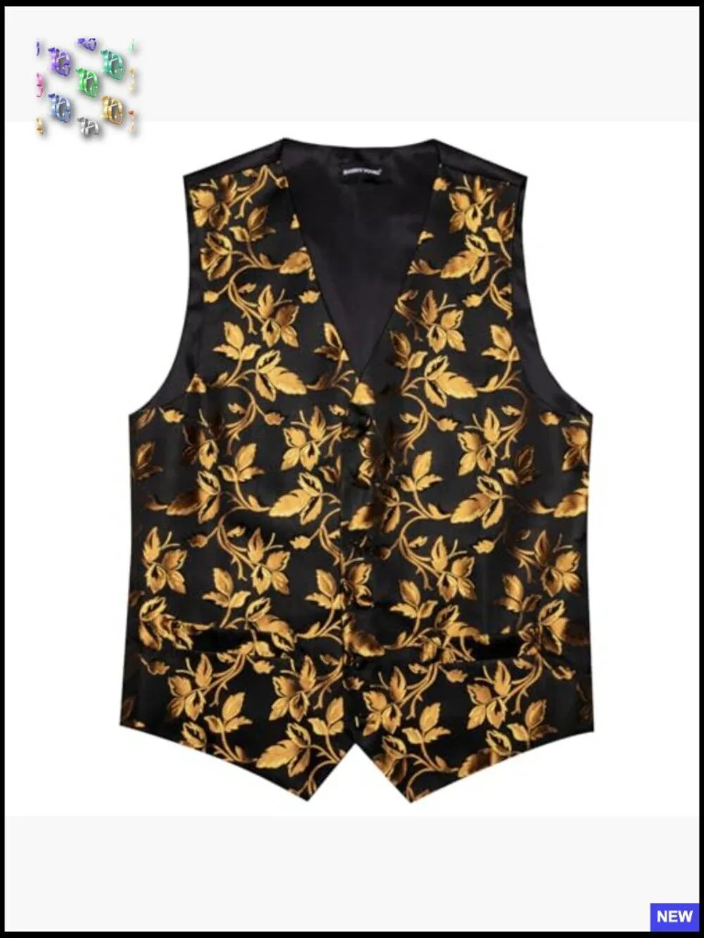 Formal Silk Vest Set Paisley Jacquard Elegant Wedding Groomsmen Classic Fit